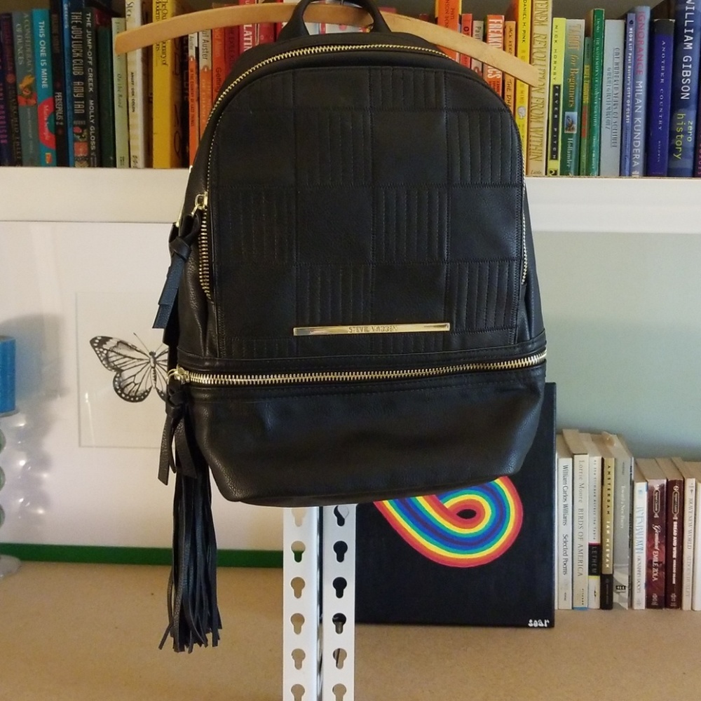 Steve Madden Faux Leather Backpack